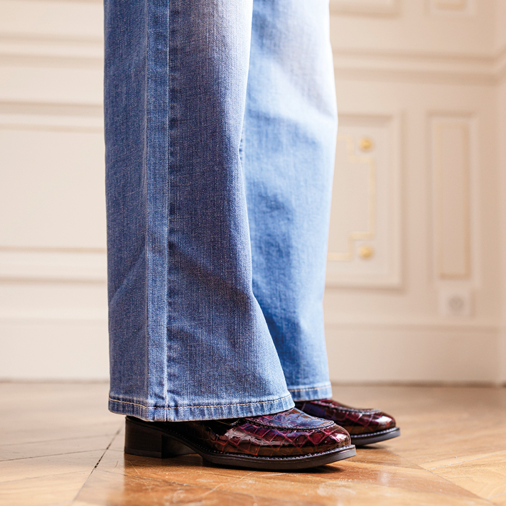 Mocassins Thelma bordeaux