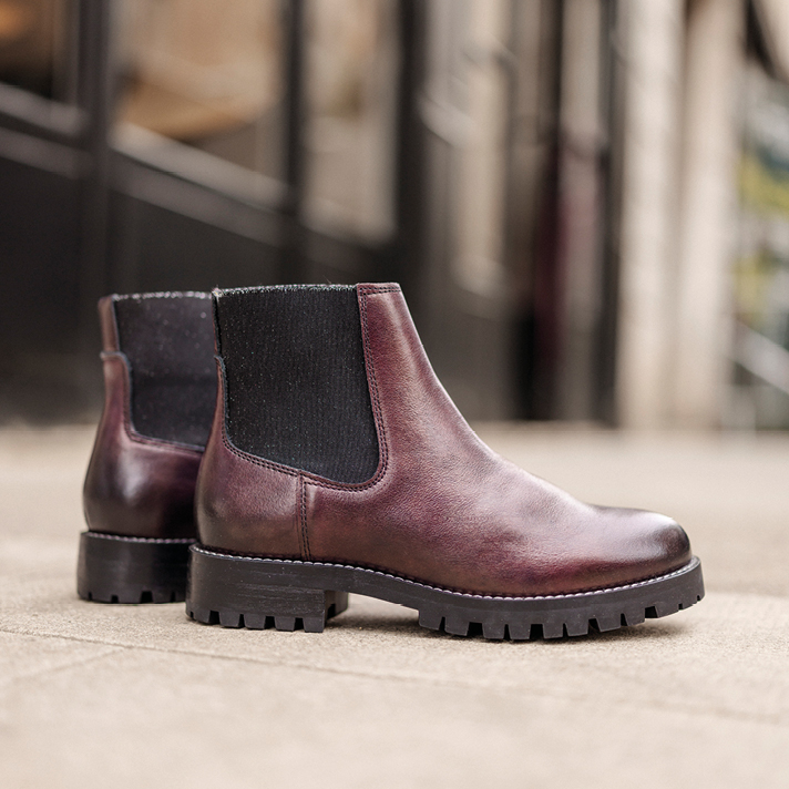 Boots Angie bordeaux