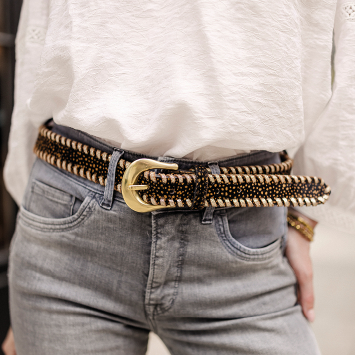 Ceinture Tamara Noir or