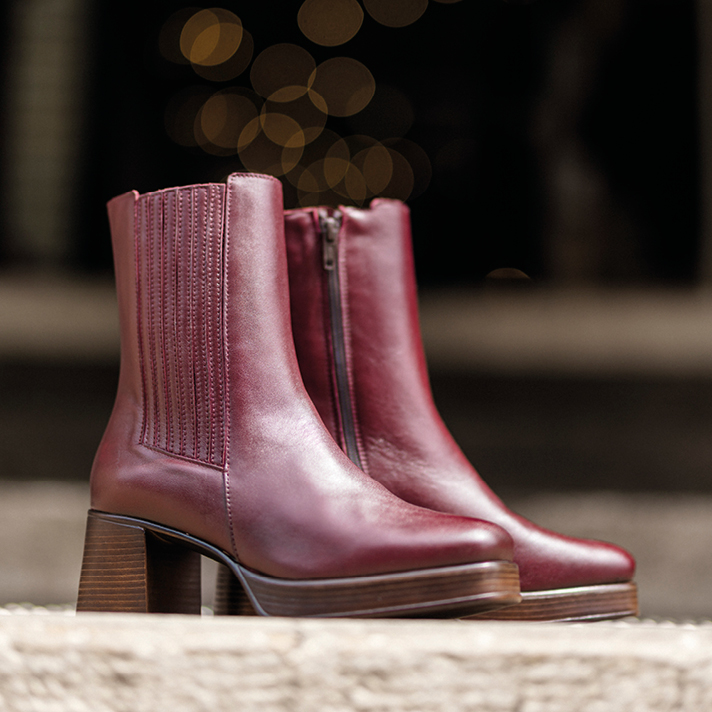 Boots Audrey Bordeaux