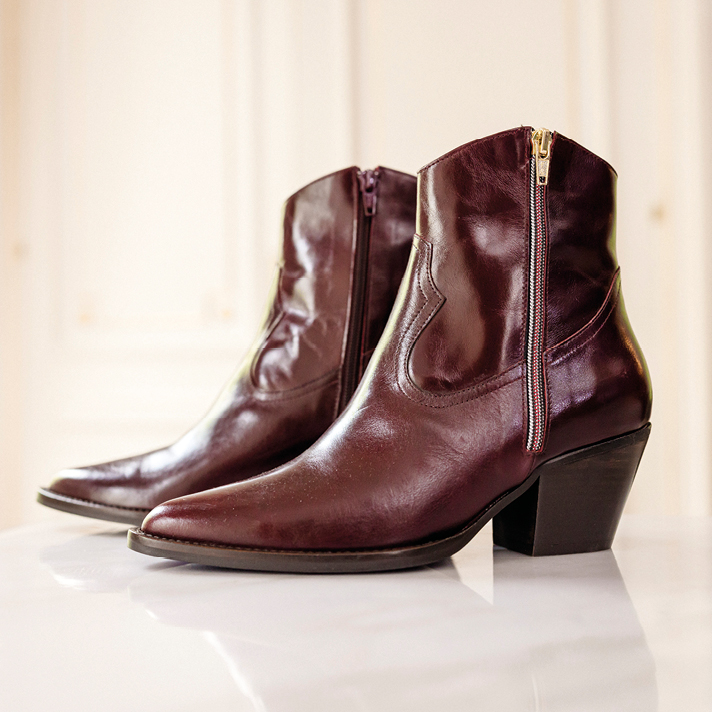 Boots Flo Bordeaux