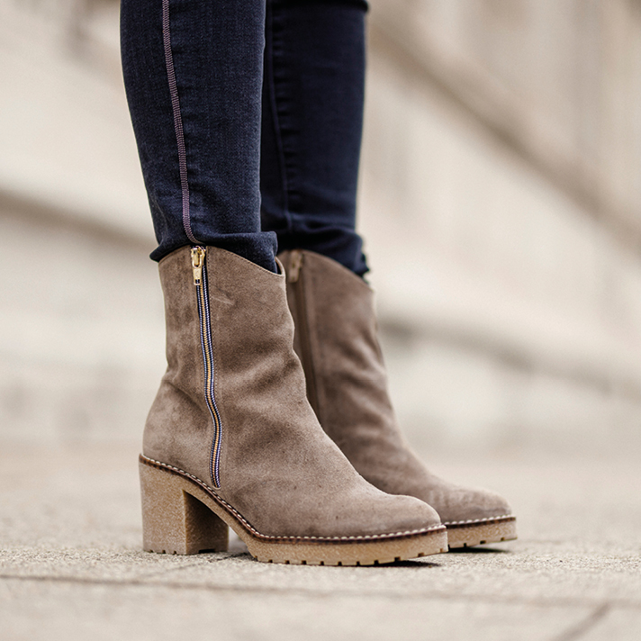 Boots Léonie Nubuck Taupe