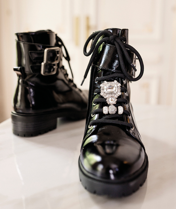 Bottines Rangie verni