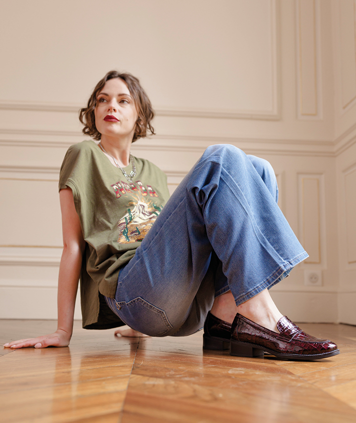 Mocassins Thelma bordeaux