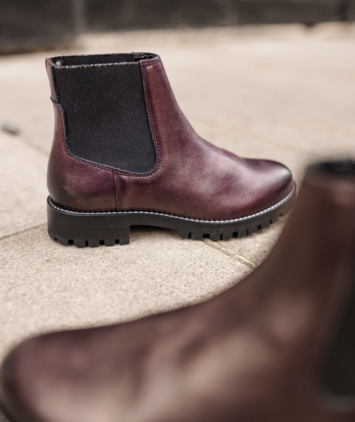 Boots Angie bordeaux