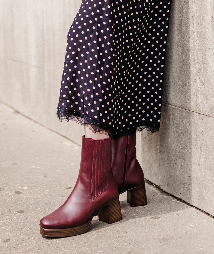 Boots Audrey Bordeaux