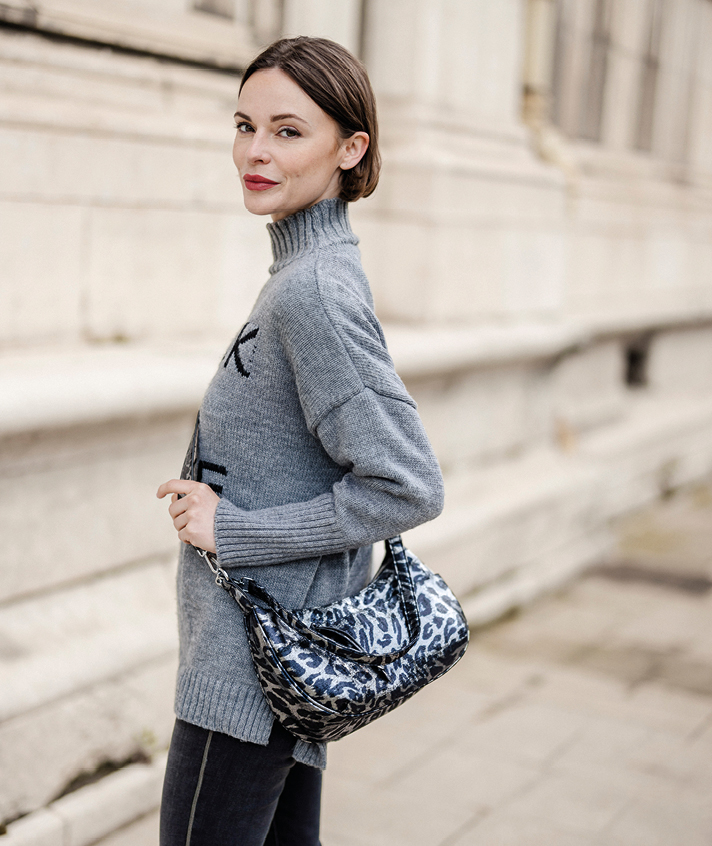 Sac Emy Léop Argent