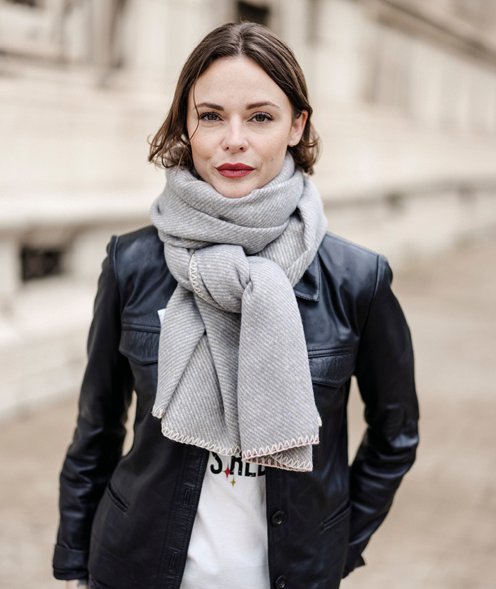 Foulard Fay gris