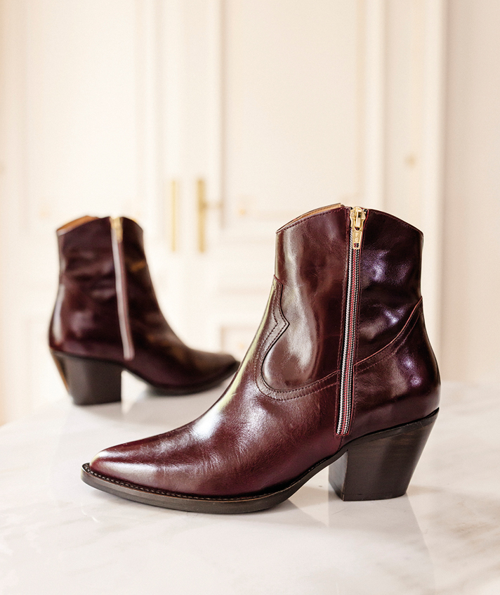 Boots Flo Bordeaux