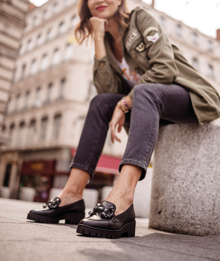 Mocassins Justine noir