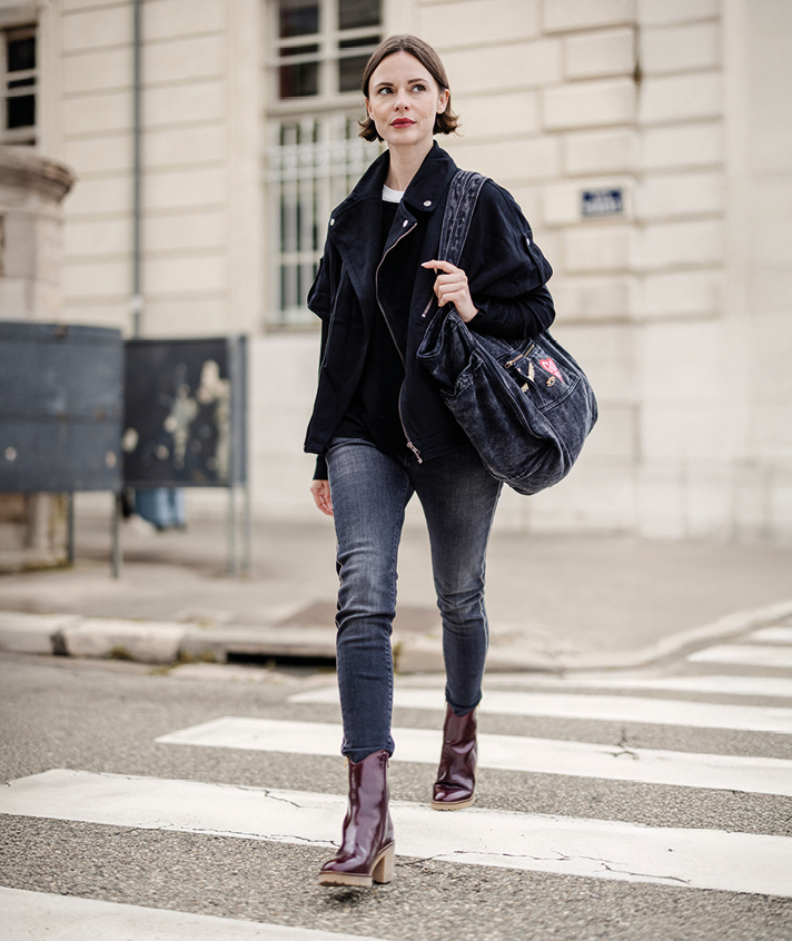 Boots Léonie bordeaux