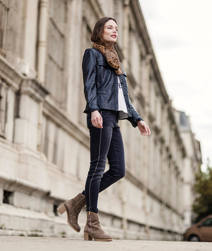 Boots Léonie Nubuck Taupe