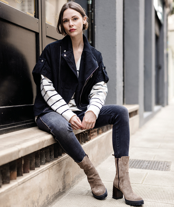 Boots Maé Nubuck taupe