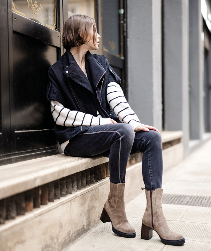 Boots Maé Nubuck taupe