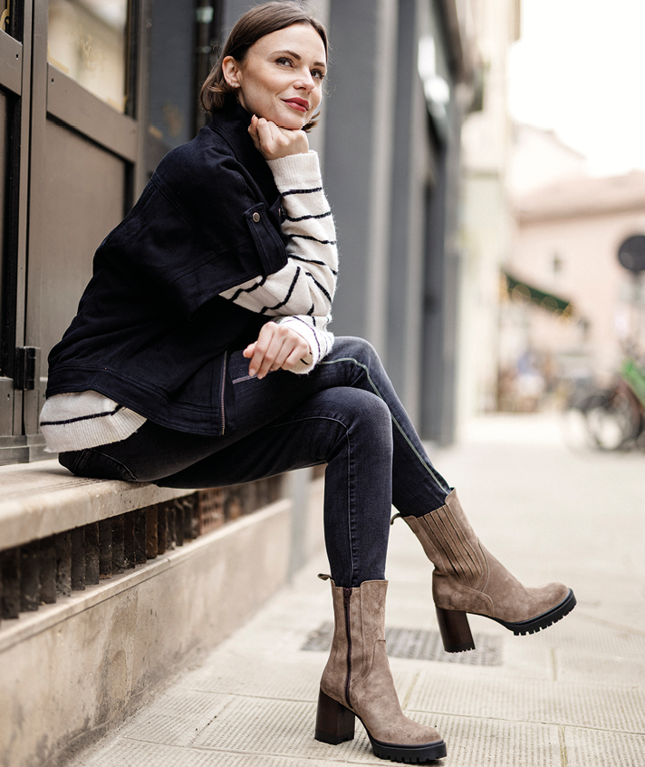 Boots Maé Nubuck taupe